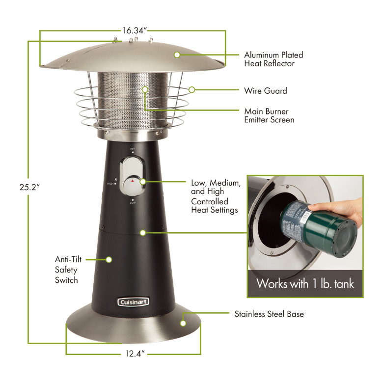 Cuisinart® Tabletop Patio Heater