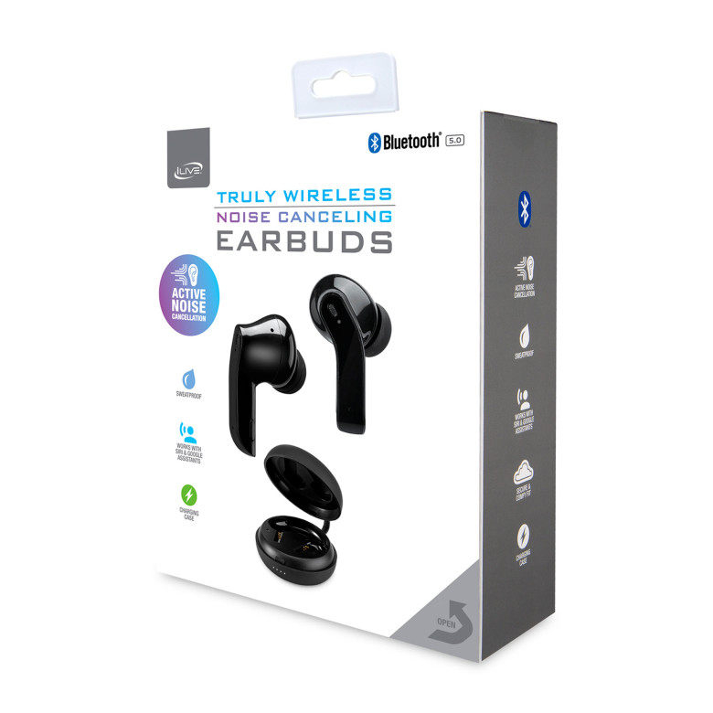iLive Truly WireFree Earbuds with Active Noise Canceling